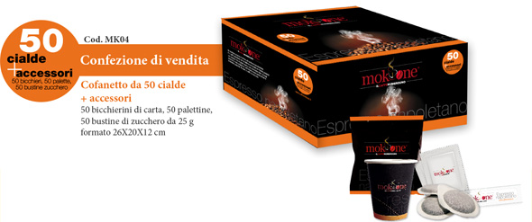 cofanetto 50 cialde + accessori
