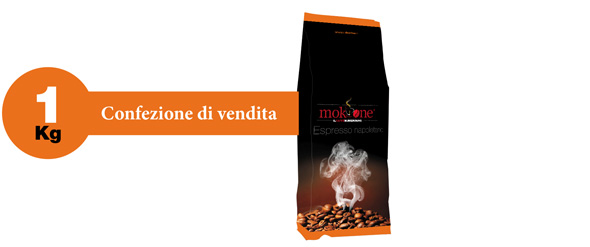 confezione da 1 Kg caffè in grani